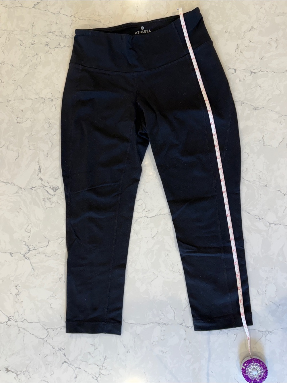 Athleta Black Cropped Performance Leggings